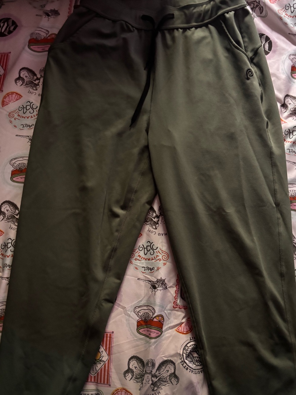 POP Fit Olive Green Drawstring Joggers
